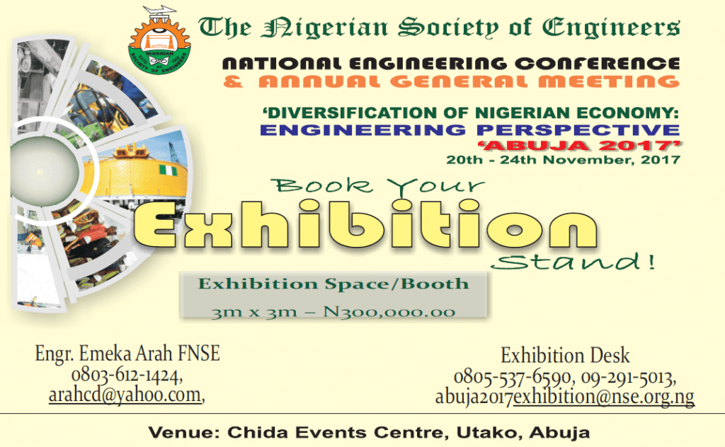 Nigerian Society of Engineers (NSE) Exhibition Conference & Annual