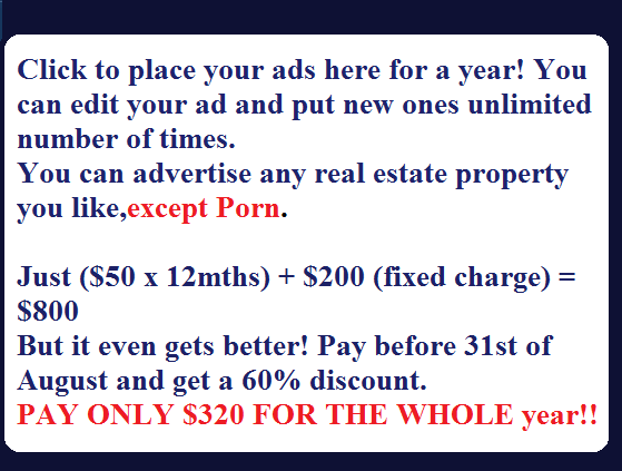 1 Yr ad space- estate