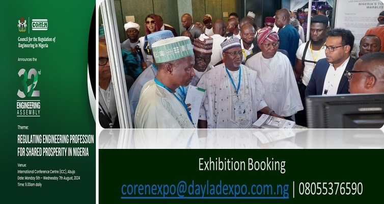COREN 2024 EXHIBITION The largest gathering of engineering professionals in Nigeria.